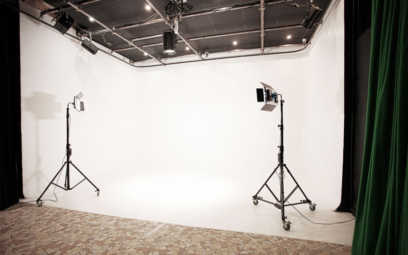 studio de tournage blanc