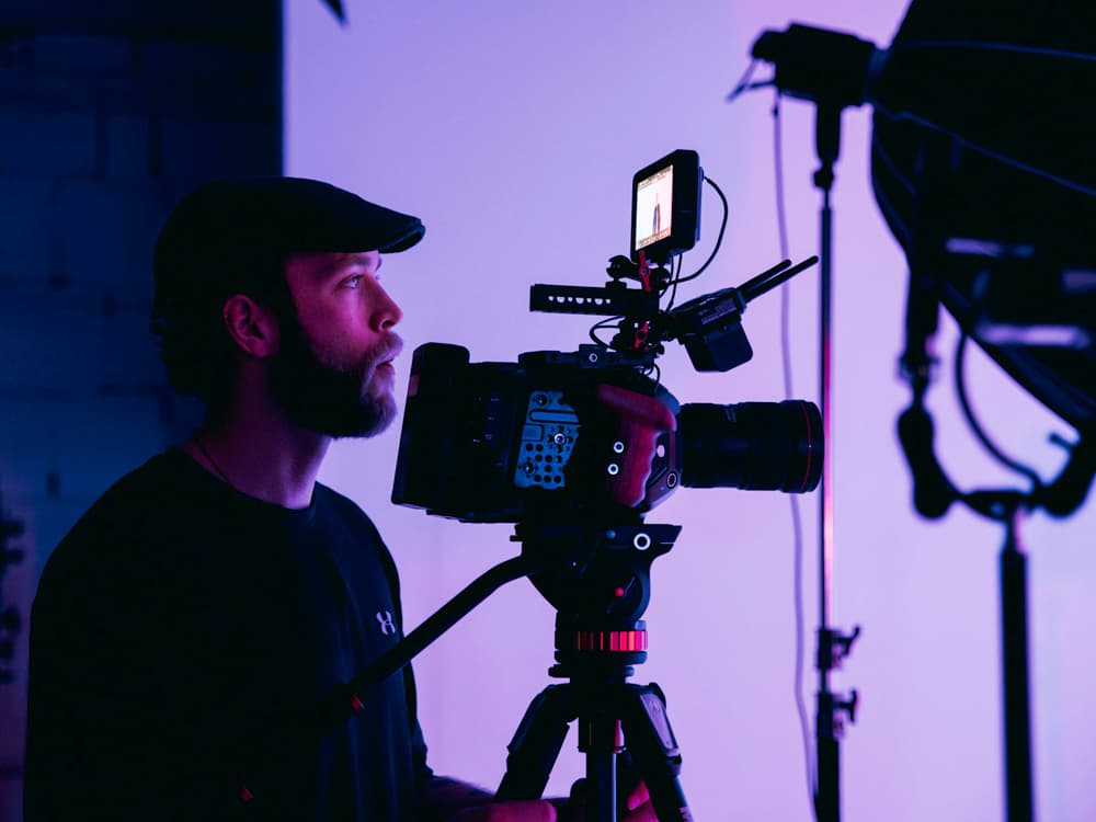 studio video fond blanc