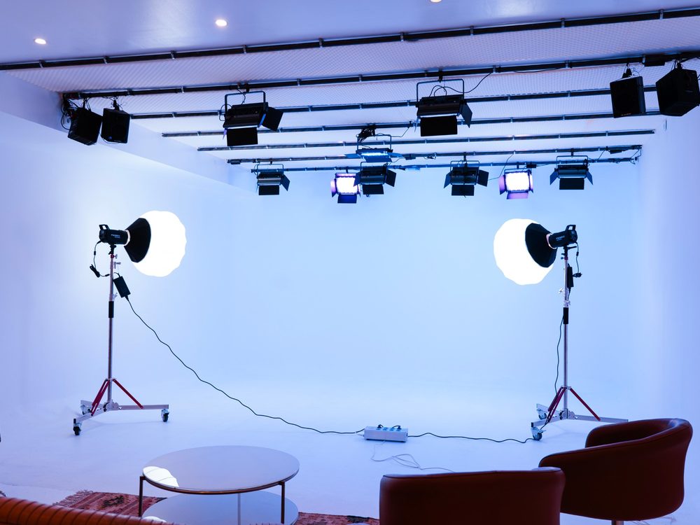 studio de tournage Darcy tablette commande éclairages